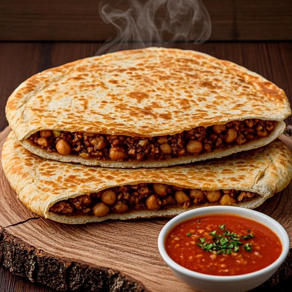 Traditional Caribbean Roti